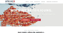 Desktop Screenshot of apm-ag.de